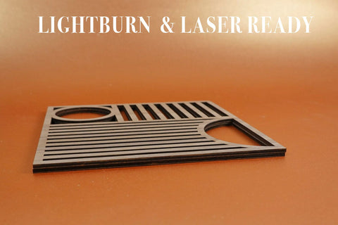 Trivet Bauhaus2 Vector File for Laser Cutter. SVG MaramadeLaser 