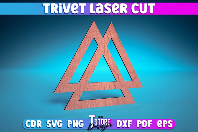 Trivet Laser Cut | Trivet Laser Cut Design | CNC Files SVG The T Store Design 