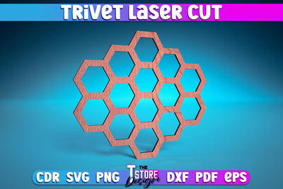 Trivet Laser Cut | Trivet Laser Cut Design | CNC Files SVG The T Store Design 