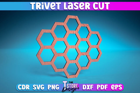 Trivet Laser Cut | Trivet Laser Cut Design | CNC Files SVG The T Store Design 