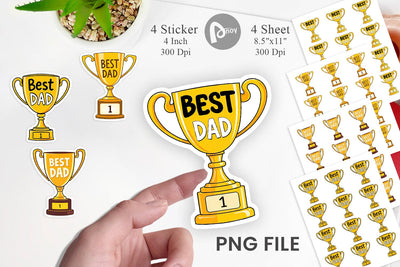 Trophy Sticker Sublimation artnoy 
