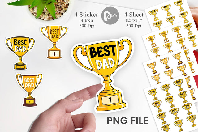 Trophy Sticker Sublimation artnoy 