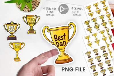 Trophy Sticker Sublimation artnoy 