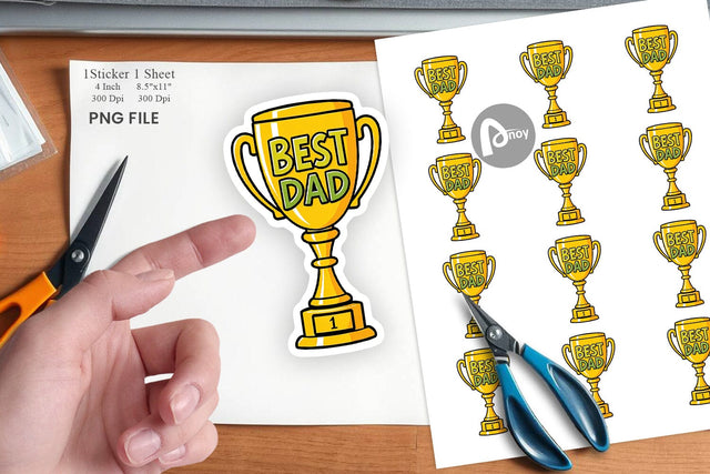 Trophy Sticker Sublimation artnoy 