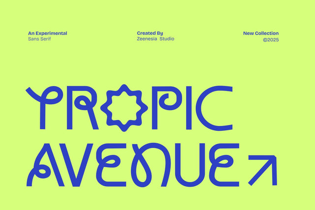 Tropic Avenue Font Zeenesia Std 