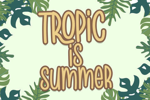 Tropic Jungle Font Font Dm Letter Studio 