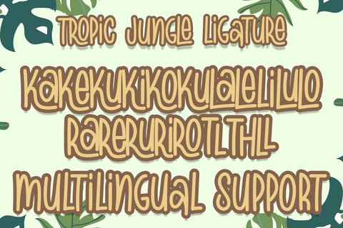 Tropic Jungle Font Font Dm Letter Studio 