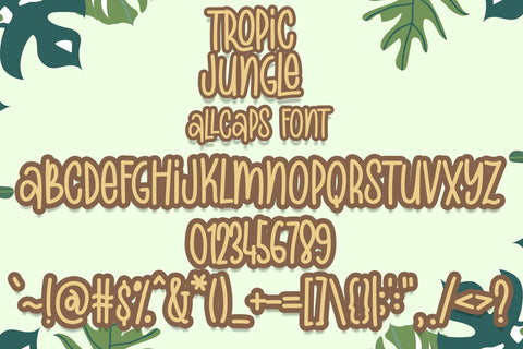 Tropic Jungle Font Font Dm Letter Studio 
