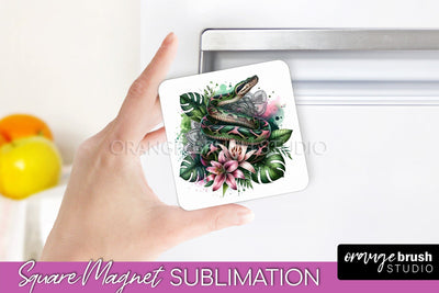 Tropical Animals Magnet Sublimation - Summer Magnet Design Sublimation OrangeBrushStudio 