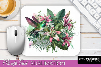 Tropical Animals Mouse Pad - Summer Sublimation Mouse Pad Sublimation OrangeBrushStudio 