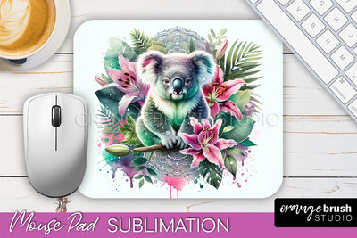 Tropical Animals Mouse Pad - Summer Sublimation Mouse Pad Sublimation OrangeBrushStudio 