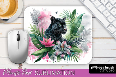 Tropical Animals Mouse Pad - Summer Sublimation Mouse Pad Sublimation OrangeBrushStudio 