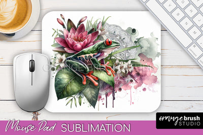 Tropical Animals Mouse Pad - Summer Sublimation Mouse Pad Sublimation OrangeBrushStudio 