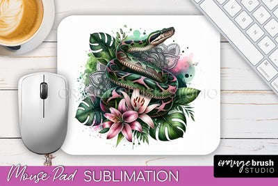 Tropical Animals Mouse Pad - Summer Sublimation Mouse Pad Sublimation OrangeBrushStudio 