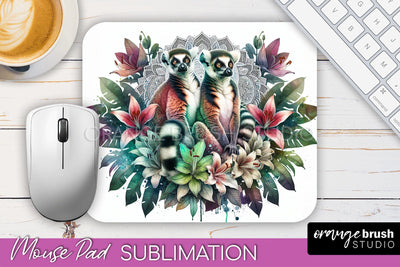 Tropical Animals Mouse Pad - Summer Sublimation Mouse Pad Sublimation OrangeBrushStudio 