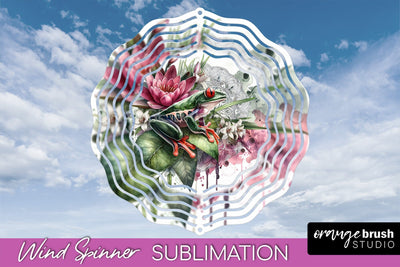 Tropical Animals Wind Spinner - Summer Spinner Sublimation Sublimation OrangeBrushStudio 