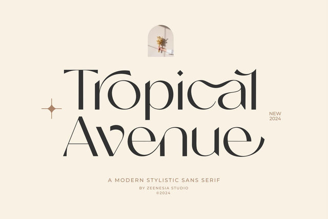 Tropical Avenue Font Zeenesia Std 