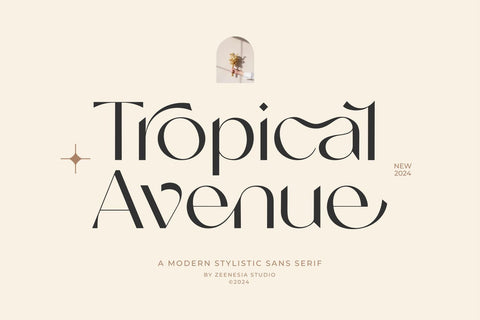 Tropical Avenue Font Zeenesia Std 