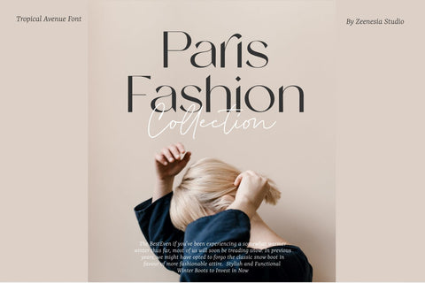 Tropical Avenue Font Zeenesia Std 