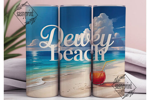 Tropical Beach Cocktail 20oz Tumbler Sublimation sassyprint 