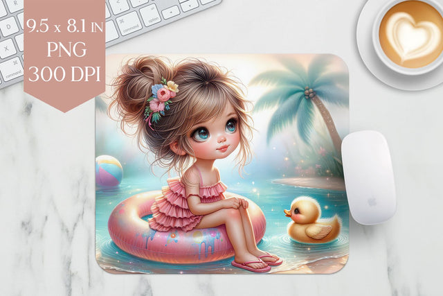 Tropical Beach Mousepad PNG Sublimation BijouBay 