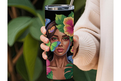 Tropical Beauty 20oz Tumbler Design Sublimation DesignSVG 