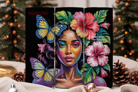 Tropical Beauty 20oz Tumbler Design Sublimation DesignSVG 