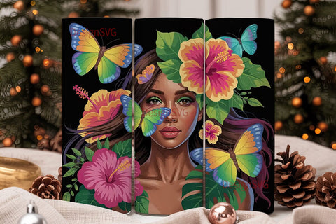 Tropical Beauty 20oz Tumbler Design Sublimation DesignSVG 