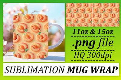 Tropical Bliss Mug Wrap: Exotic Fruit Design Sublimation afrosvg 