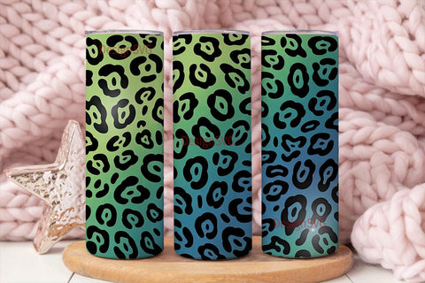 Tropical Cheetah 20oz Tumbler Wrap Sublimation DesignSVG 