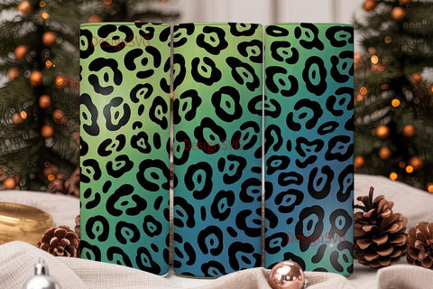 Tropical Cheetah 20oz Tumbler Wrap Sublimation DesignSVG 