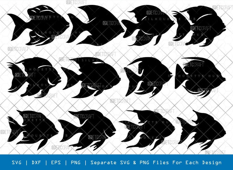 Tropical Fish Svg Cricut Cut Files Png Bundle, SB01161 SVG ETC Craft 