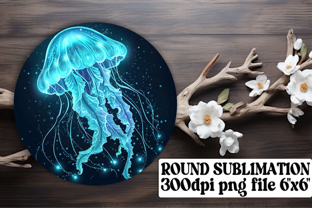 Tropical Fish Watercolor Round Ornaments - Sublimation Keychain Coasters Sublimation afrosvg 