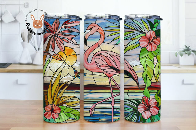 Tropical Flamingo Summer on the Beach Png, Summer Vacation Sublimation Design, Tropical Beach Scene Png, Retro Palm Tree Png Shirt Design Sublimation Rabbitmakies 