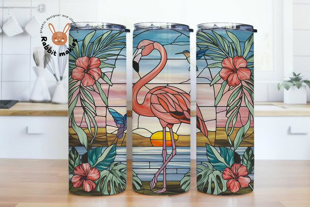 Tropical Flamingo Summer on the Beach Png, Summer Vacation Sublimation Design, Tropical Beach Scene Png, Retro Palm Tree Png Shirt Design Sublimation Rabbitmakies 