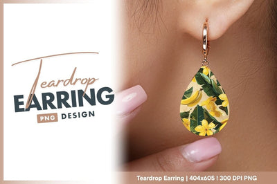 Tropical floral and banana pattern illustration Sublimation Regulrcrative 