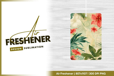 Tropical floral pattern with hibiscus and palm Sublimation Regulrcrative 