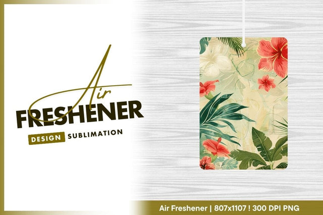 Tropical floral pattern with hibiscus and palm Sublimation Regulrcrative 