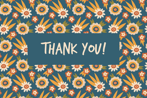 Tropical Flowers Seamless Patterns JPG EPS Digital Pattern Rin Green 