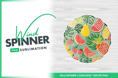 Tropical Fruit Pattern with Watermelon Pineapple Banana Lemon and Strawberry Sublimation Regulrcrative 