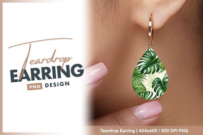 Tropical Green Leaves Pattern on Cream Background Botanical Illustration Sublimation Regulrcrative 