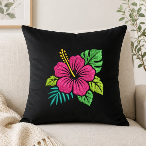 Tropical Hibiscus Flower Machine Embroidery Design PES DST Stitch Pattern Files Embroidery/Applique DESIGNS PatternFeed8 