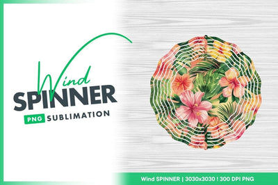 Tropical hibiscus flowers and palm leaves pattern Sublimation Regulrcrative 