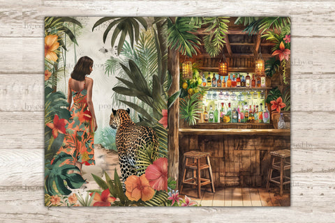 Tropical Junk Journal Page | Exotic Printable SVG GlamArtZhanna 