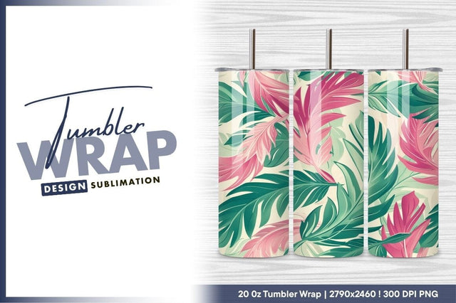 Tropical Leaf Pattern Design For Fabric Backgrounds Sublimation Regulrcrative 
