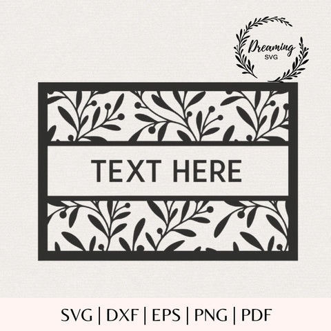 Tropical Leaves Panel Wall Decor SVG DXF - Modern Botanical Lattice Art Silhouette Cut File Cricut Laser SVG DreamingSVG 