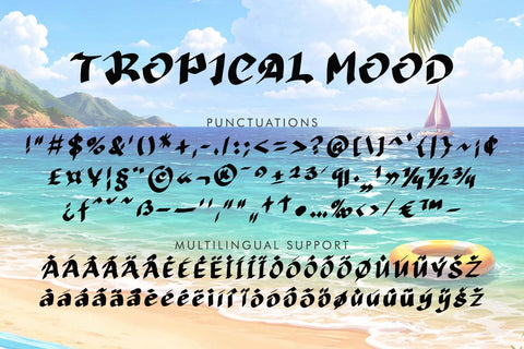 Tropical Mood Font Prasetya Letter 
