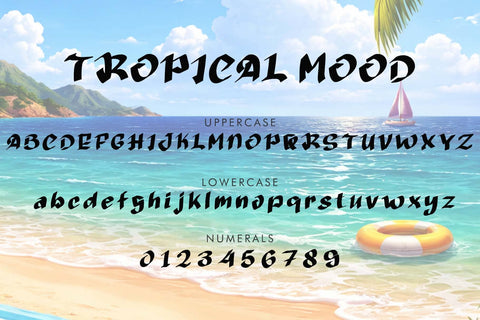 Tropical Mood Font Prasetya Letter 