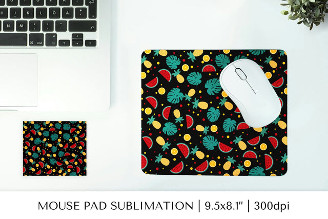Tropical mouse pad sublimation design. Summer mousepad 02 Sublimation LaBelezoka 