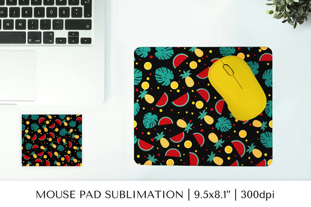 Tropical mouse pad sublimation design. Summer mousepad 03 SVG LaBelezoka 